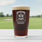 My New Office Has 18 Holes Retirement Pint Glass