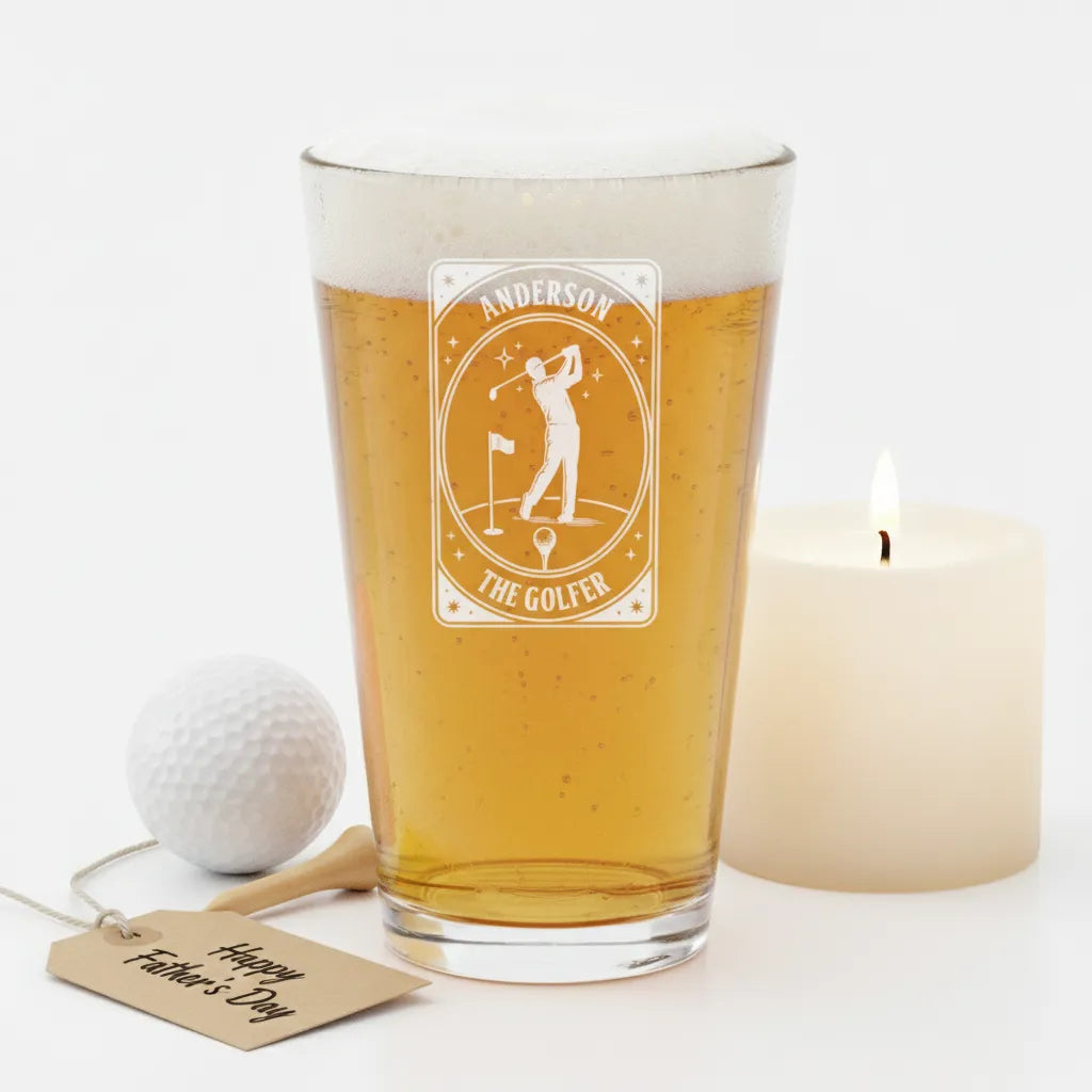 The Golfer Personalized Pint Glass
