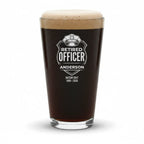 Retired Police Officer Personalized Pint Glass
