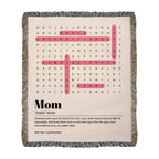 Heirloom Photo Woven Blanket (Portrait) Mom definition