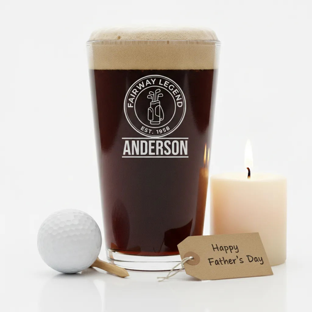 Fairway Legend Personalized Pint Glass