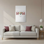 Word Cloud Mom Canvas
