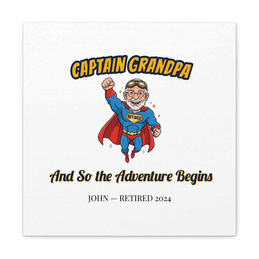 Classic Canvas Superhero grandpa