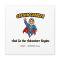 Classic Canvas Superhero grandpa