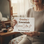 Fabric Zippered Pouch Large - Grandma's Essentials