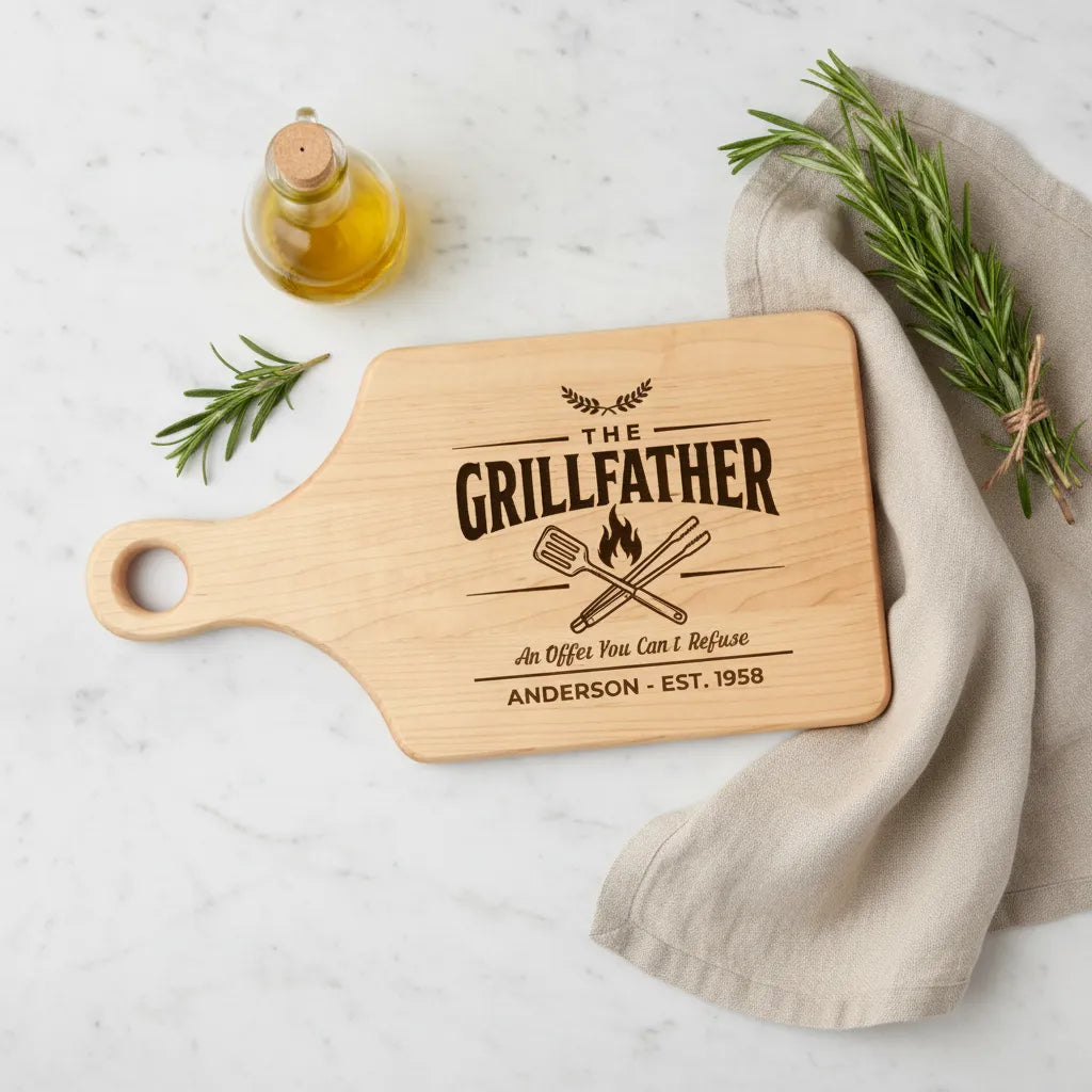 The Grillfather Personalized Cutting Board