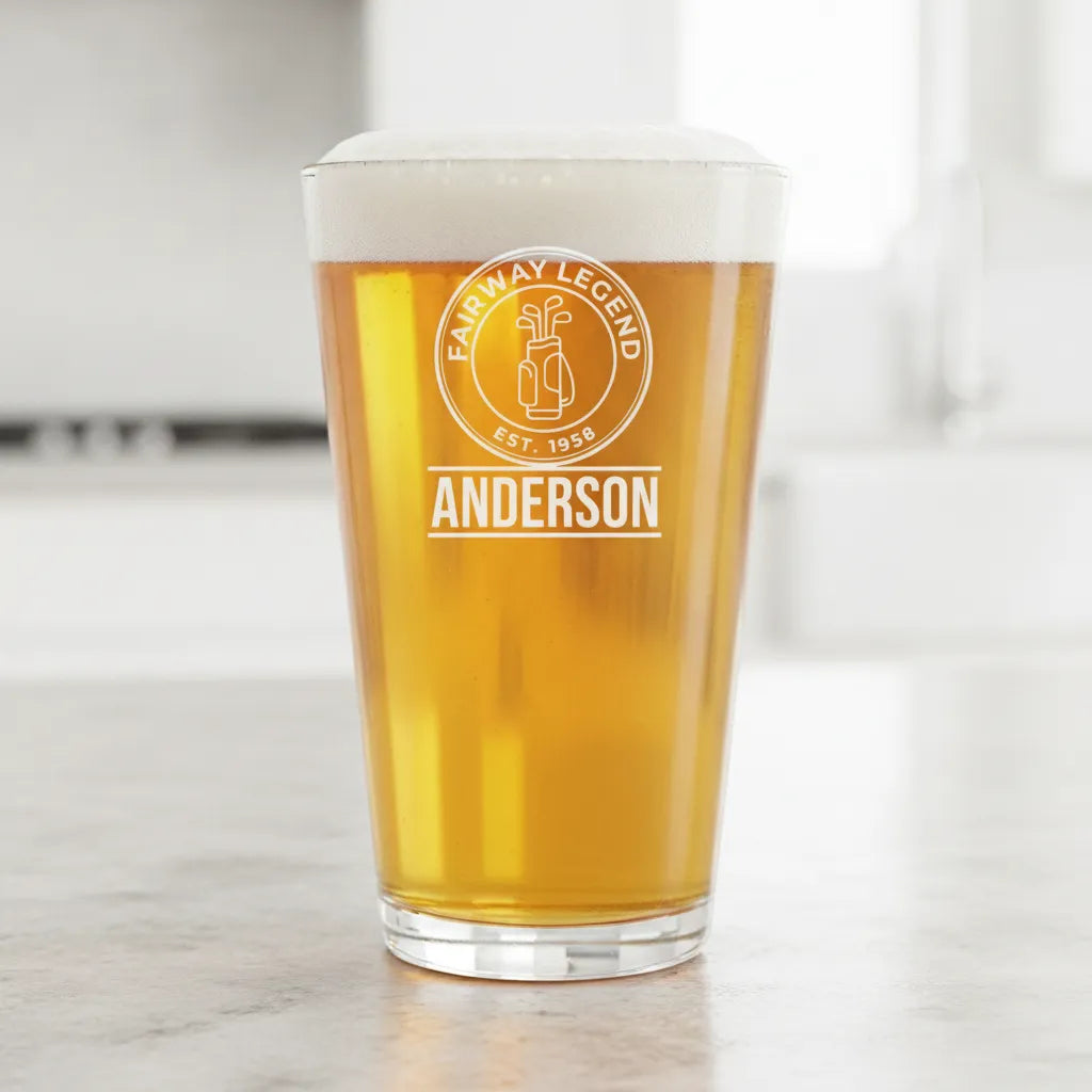 Fairway Legend Personalized Pint Glass