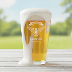 America Ribbon Navy Eagle Pint Glass
