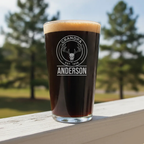 Personalized Hunting Grandpa Pint Glass