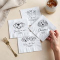 Custom Pet Portrait Cocktail Napkins
