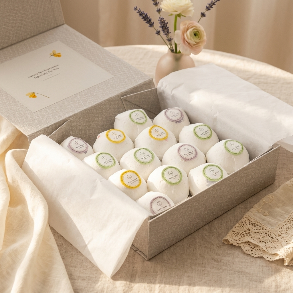 Personalized Bath Bomb Gift Set for Her