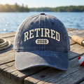 Embroidered Retirement Cap with Custom Year