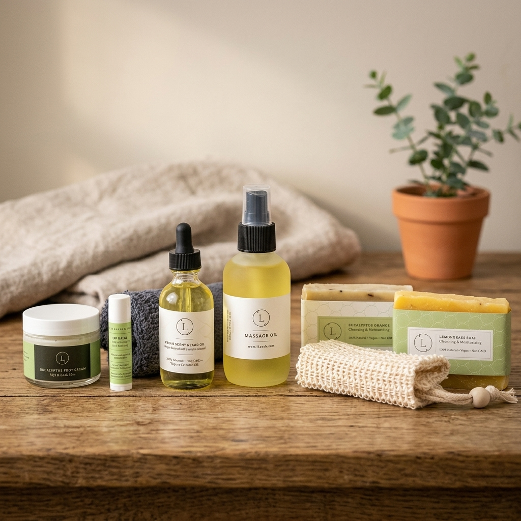 Natural Eucalyptus Grooming Gift Set for Him