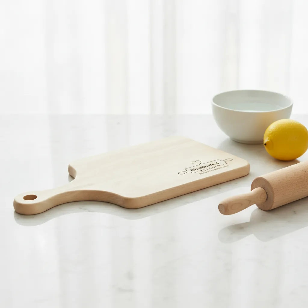 Personalized Roller & Heart Cutting Board