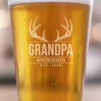Antlers Grandpa Pint Glass