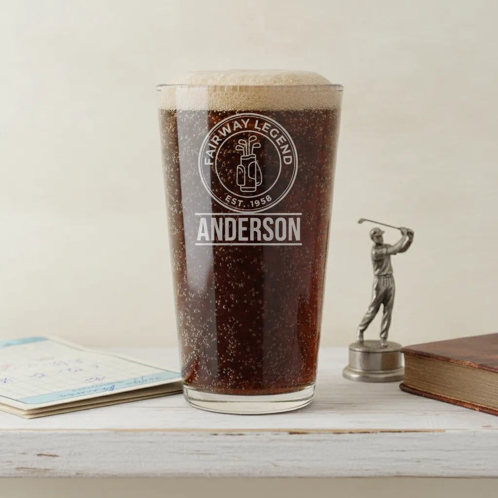 Fairway Legend Personalized Pint Glass