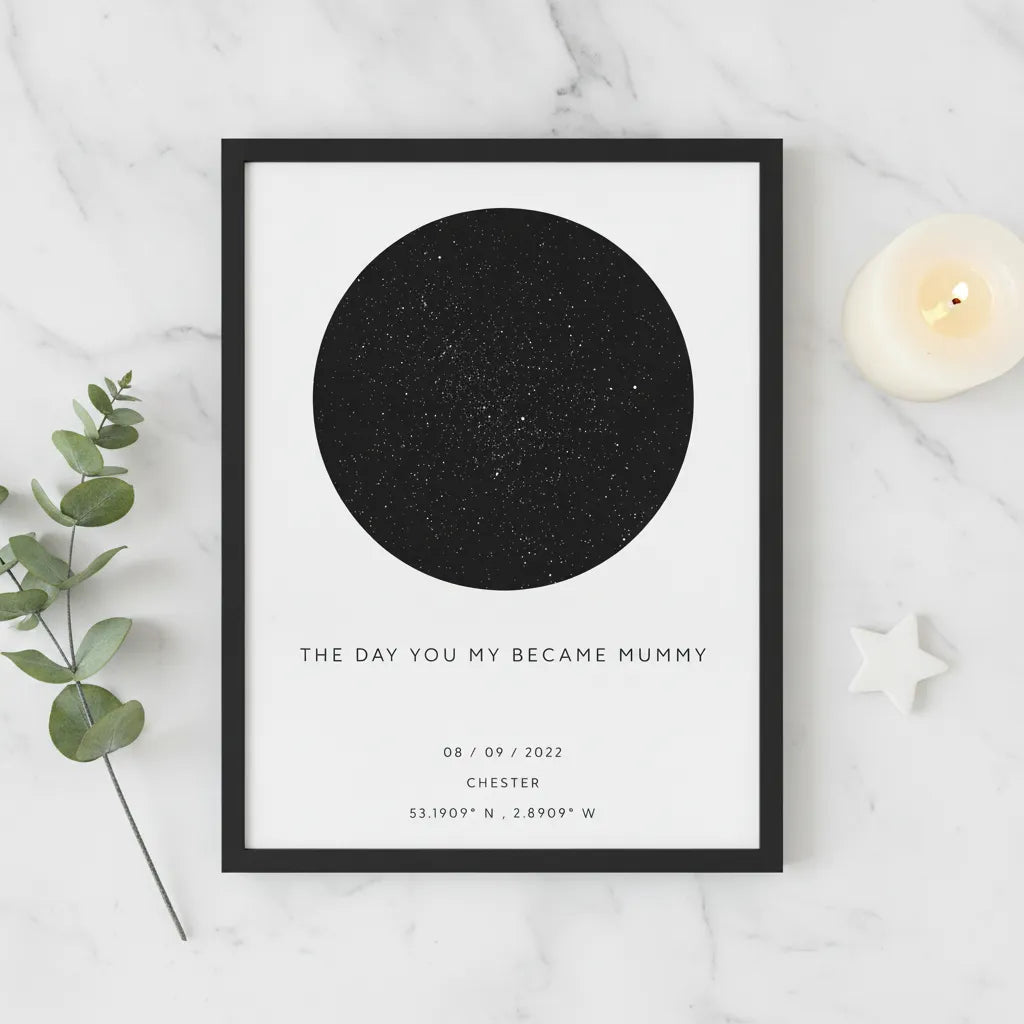 The Day You Became My Mummy Paper Frame Vertical