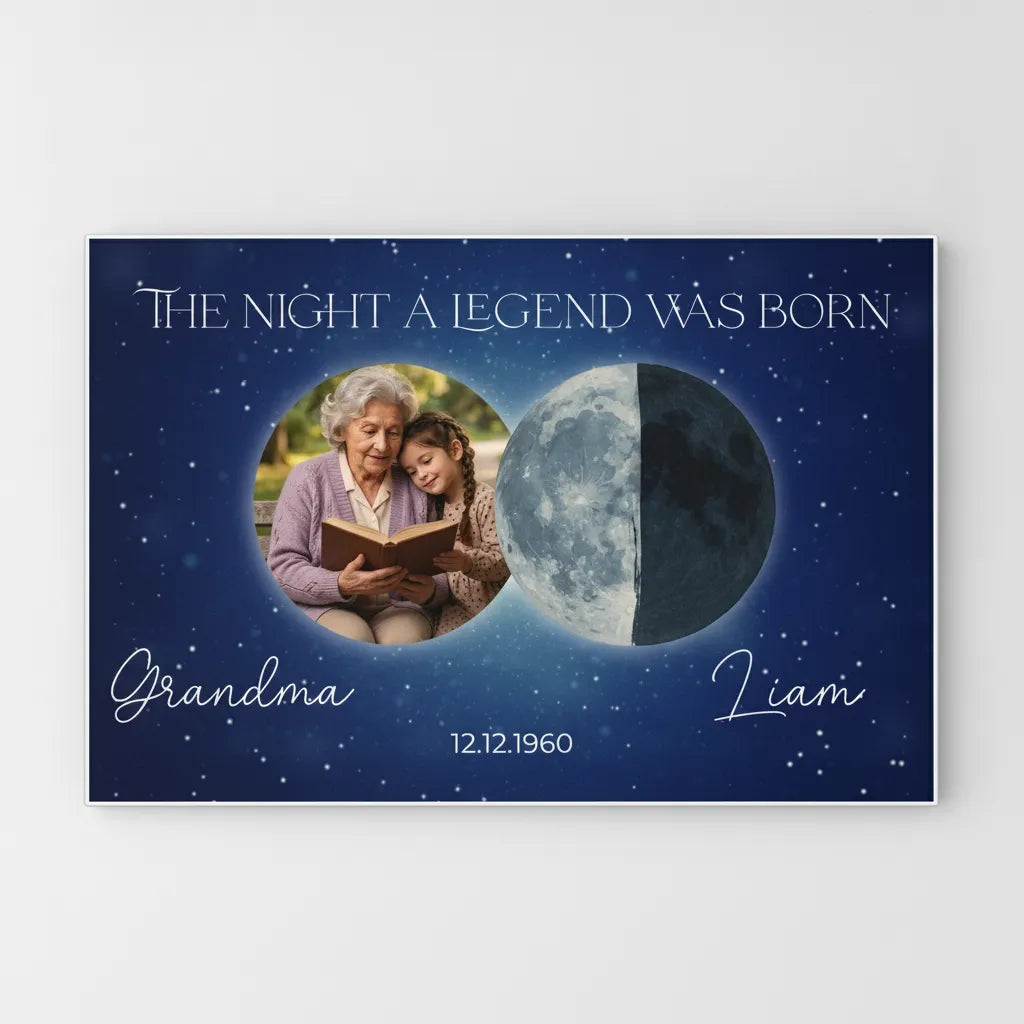 The Night a Legend Was Born - Grandma Canvas
