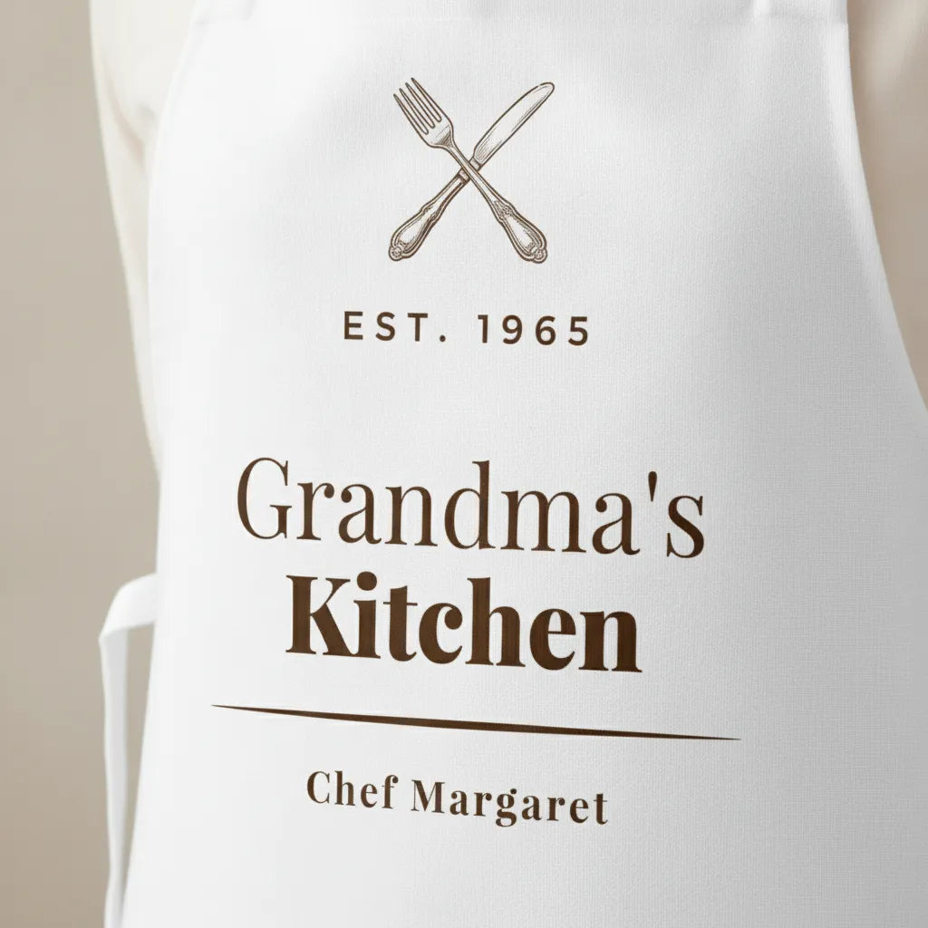 Adult Apron (AOP) grandma's kitchen