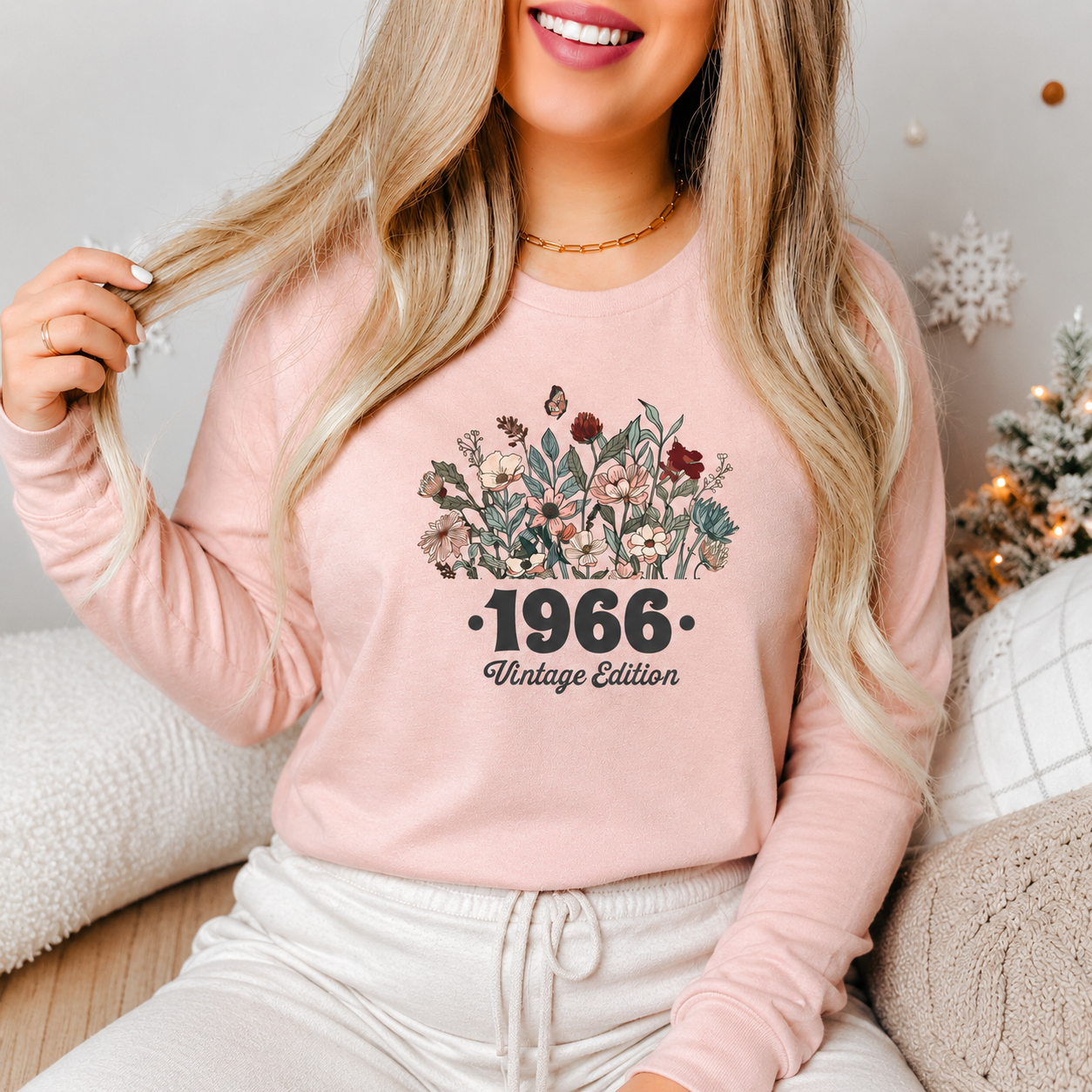 Custom Birth Year Wildflower Shirt