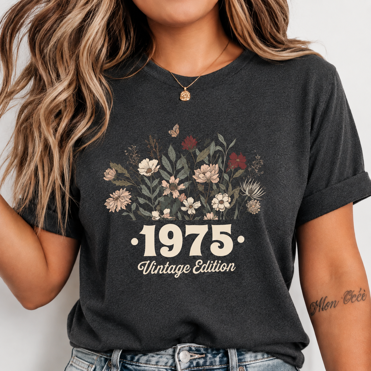 Custom Birth Year Wildflower Shirt