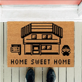 Retro Pixel Home Sweet Home Doormat