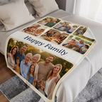 Personalized Family Photo Collage Blanket