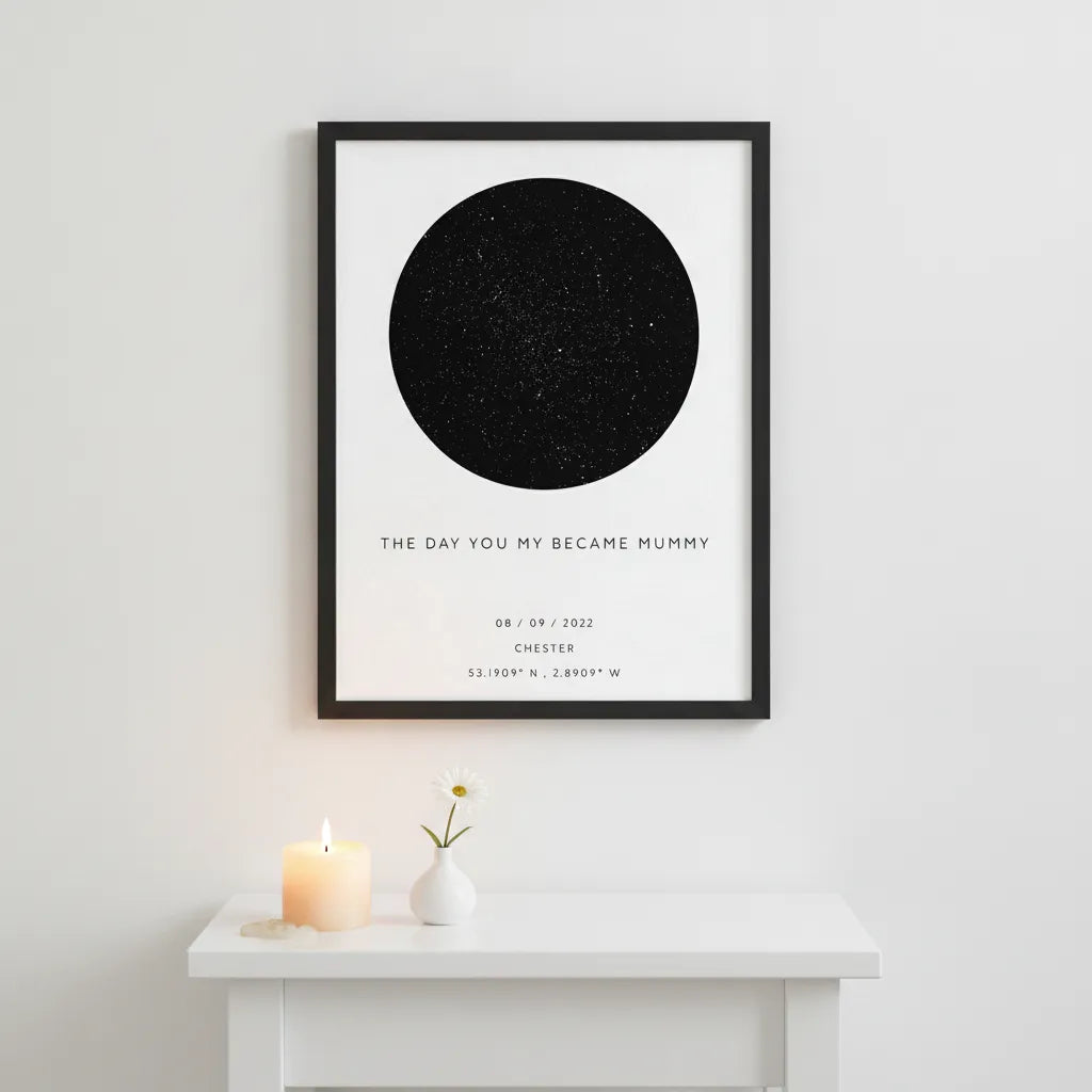 The Day You Became My Mummy Paper Frame Vertical