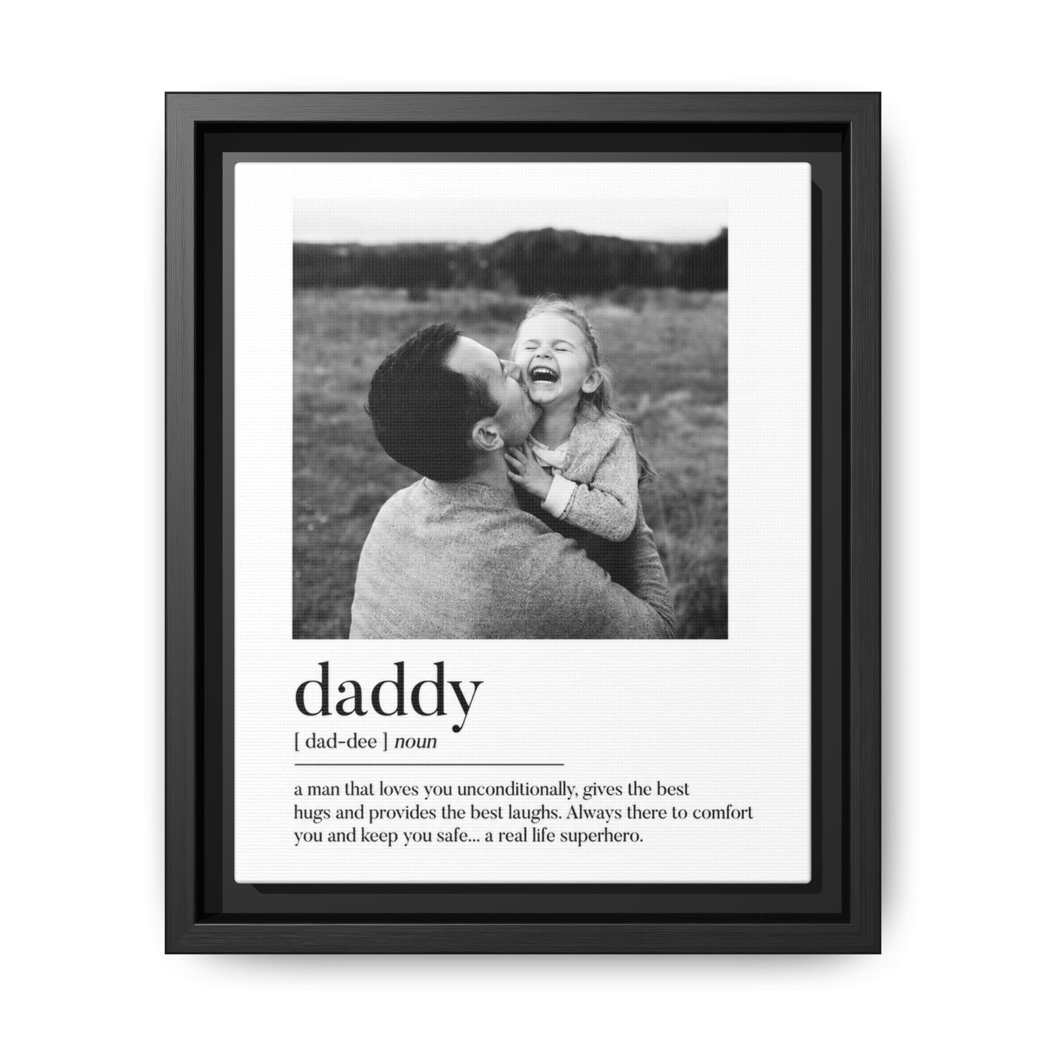Personalized Definition Framed Canvas