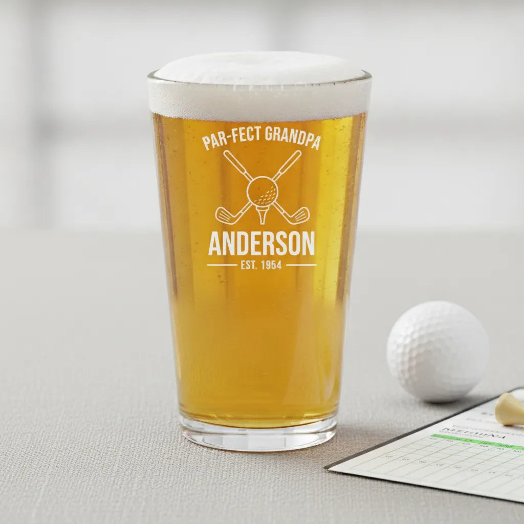 Par-fect Grandpa Golf Pint Glass