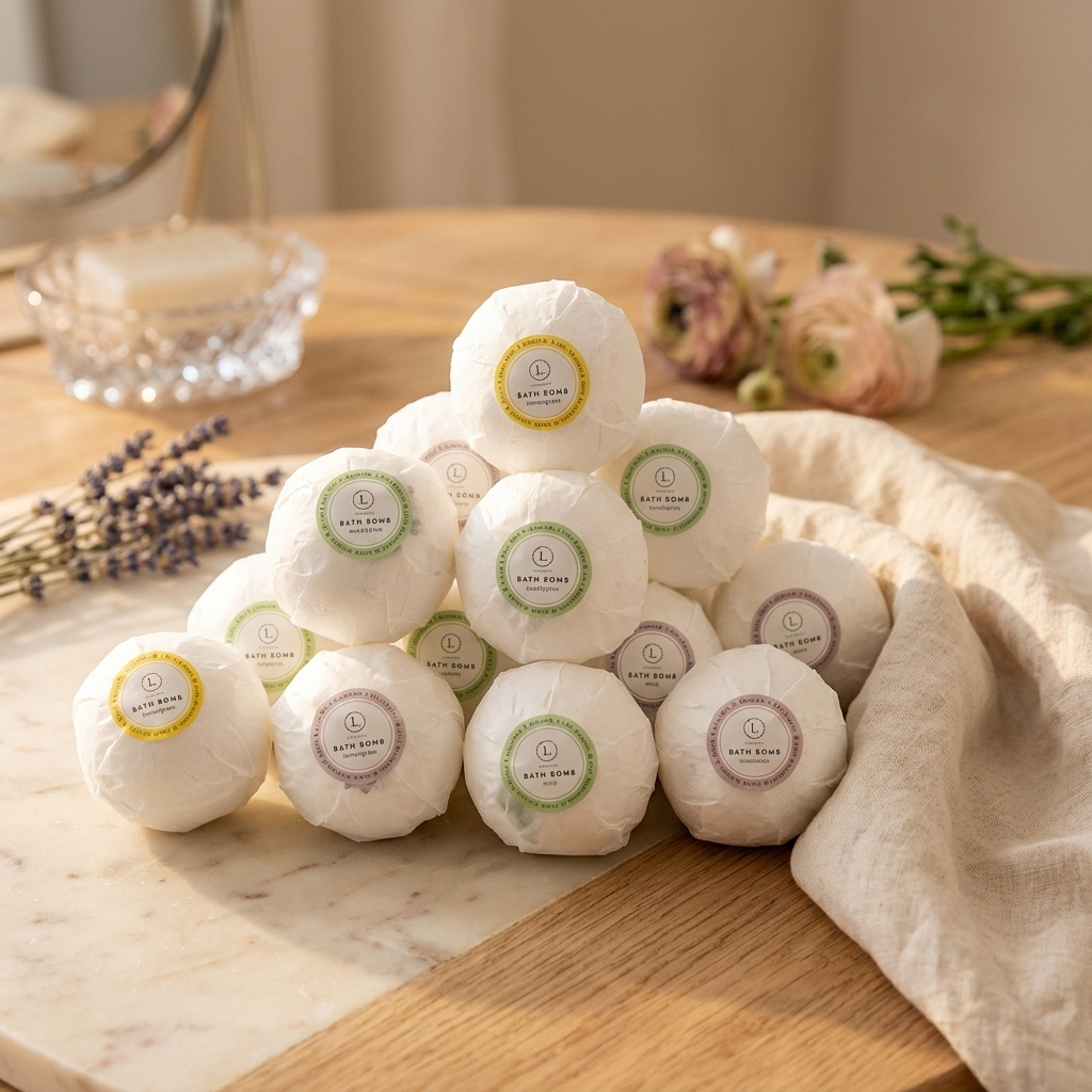 Personalized Bath Bomb Gift Set for Her