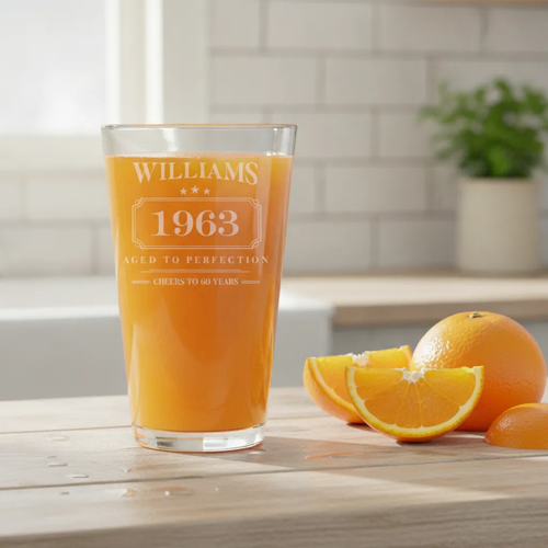 Aged to perfection Pint Glass