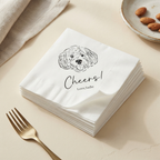 Custom Pet Portrait Cocktail Napkins
