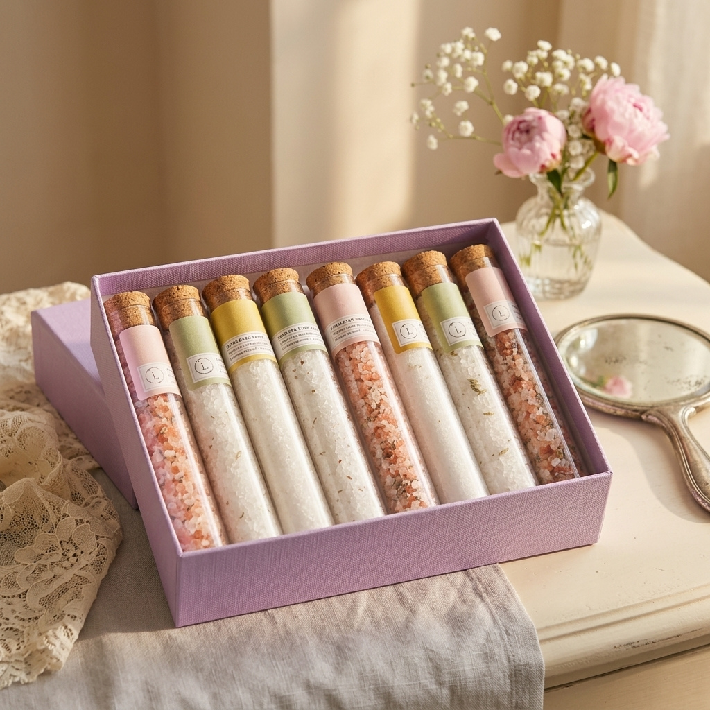 Personalized Bath Salt Gift Set for Her