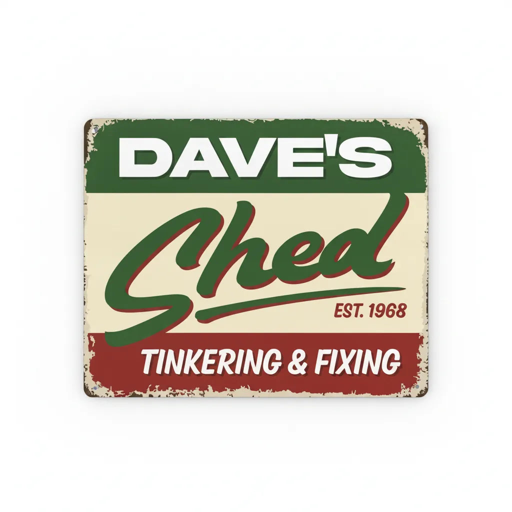 Personalized Shed Sign for Dad