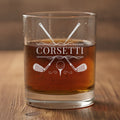 Personalized Cross Clubs Golf Whiskey Glass