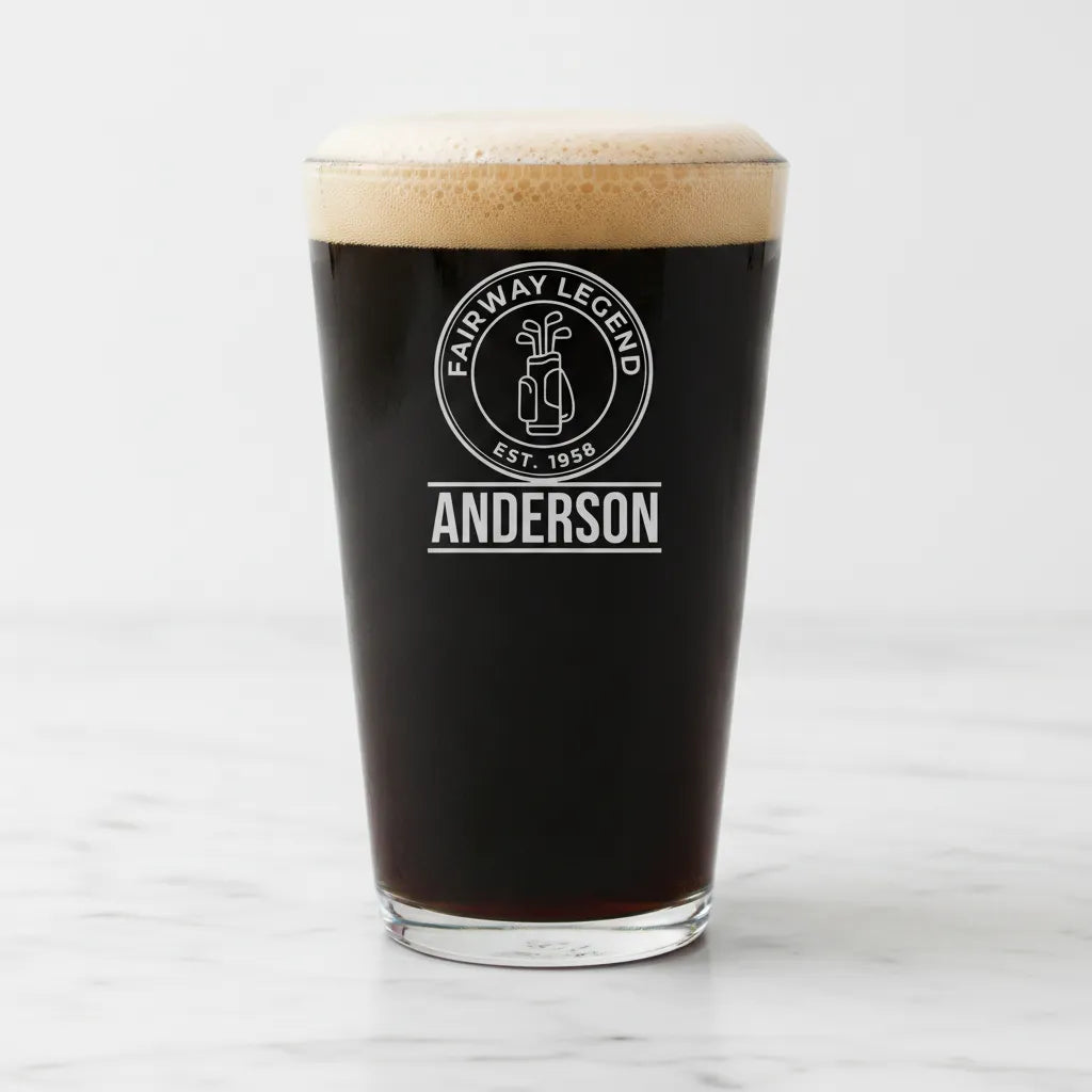 Fairway Legend Personalized Pint Glass