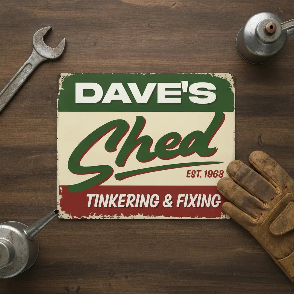 Personalized Shed Sign for Dad