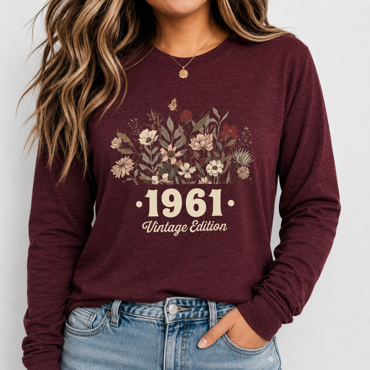 Custom Birth Year Wildflower Shirt
