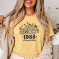Custom Birth Year Wildflower Shirt