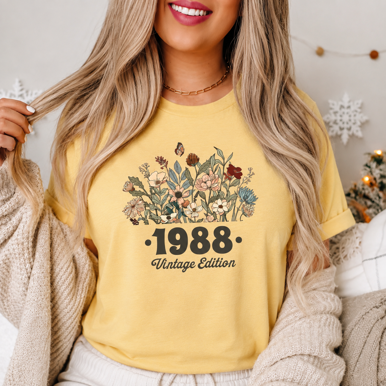 Custom Birth Year Wildflower Shirt