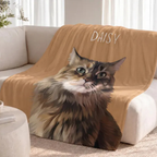 Custom Pet Portrait Blanket