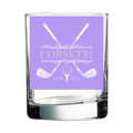 Personalized Cross Clubs Golf Whiskey Glass