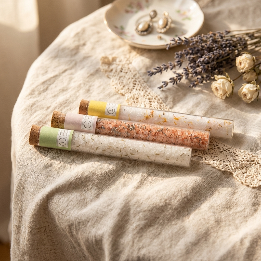Personalized Bath Salt Gift Set for Her