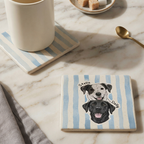 Custom Pet Portrait Ceramic Coaster