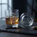 Retirement Whiskey Glass with Custom Year