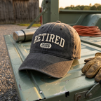 Embroidered Retirement Cap with Custom Year
