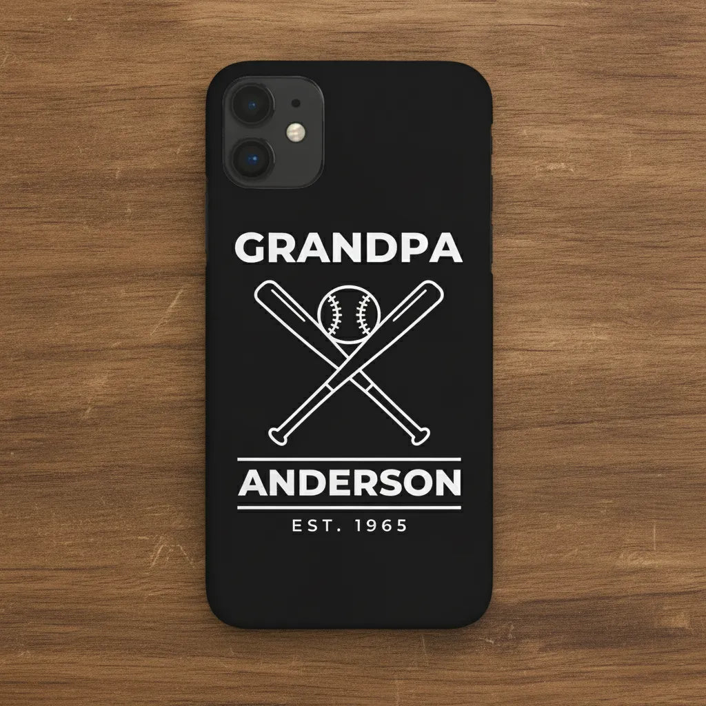 Grandpa Baseball Phone Case