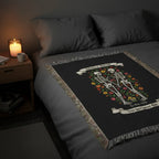 Heirloom Photo Woven Blanket (Portrait) skeleton couple