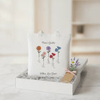 Flowers Design - Where Love Grows Tote Bag